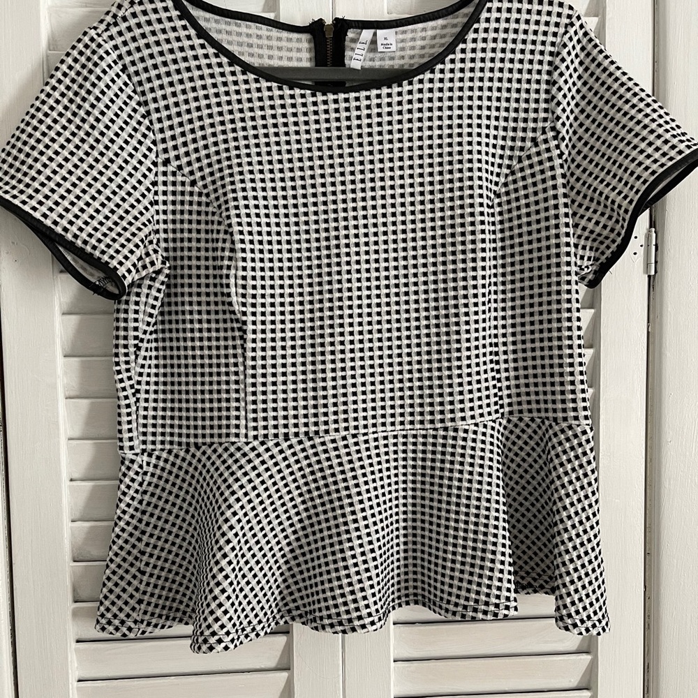 Structured peplum top